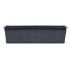 Set 2 jardiniere decorative, Ratolla Case P, antracit, 68.5x17.3x15 cm