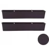 Set 2 jardiniere decorative, Ratolla Case P, maro, 68.5x17.3x15 cm
