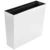 Set 2 jardiniere decorative, Urbi Case, alb, 58x18x49.8 cm