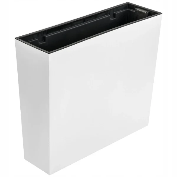 Set 2 jardiniere decorative, Urbi Case, alb, 58x18x49.8 cm