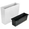 Set 2 jardiniere decorative, Urbi Case, alb, 58x18x49.8 cm