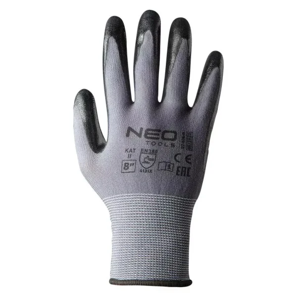 Manusi nylon acoperit cu nitril, NEO, marimea 8