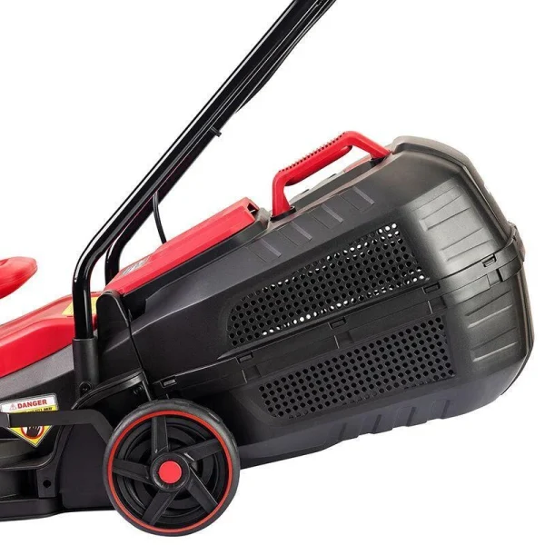 Masina de tuns iarba, gazon, electrica, motor fara perii, cu 2 acumulatori 4 Ah, incarcator, 2x20V Li-ion, 32 cm, Worcraft