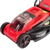 Masina de tuns iarba, gazon, electrica, motor fara perii, cu 2 acumulatori 4 Ah, incarcator, 2x20V Li-ion, 32 cm, Worcraft