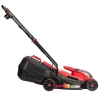 Masina de tuns iarba, gazon, electrica, motor fara perii, cu 2 acumulatori 4 Ah, incarcator, 2x20V Li-ion, 32 cm, Worcraft