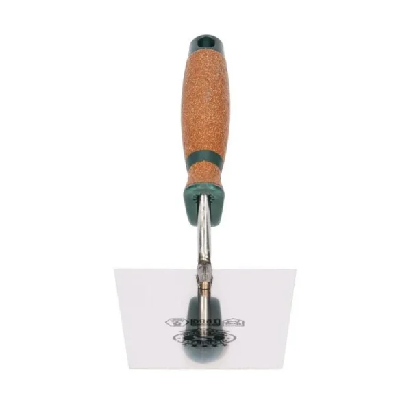 Mistrie inox, trapez, ingusta, sudura in puncte, 14 cm, maner pluta, Olejnik