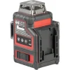 Nivela laser, verde, 360°, 3x3D, 20V Li-ion (acumulator neinclus), cu suport magnetic, geanta, ochelari, placa tinta, 50 m, Worcraft