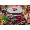 Oala si tigaie turistica, camping, aluminiu, cu accesorii, set 8 piese, NEO 