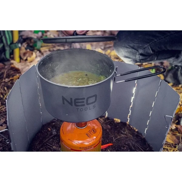 Oala, tigaie si ibric/ceainic, turistic, camping, aluminiu, set 3 piese, NEO