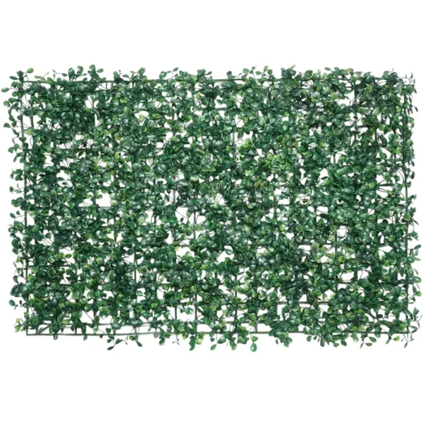 Panou Decorativ Gard viu artificial cu frunze mici, culoare verde, dimensiune 40 x 60cm