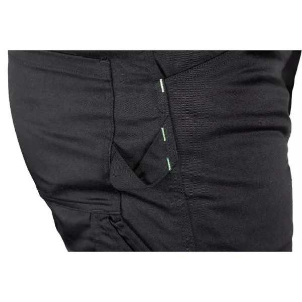 Pantaloni de lucru, bumbac, poliester, intariri genunchi, model Mix&Match, negru, marimea XL/54