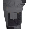 Pantaloni de lucru, poliester, bumbac, intariri genunchi, model Mix&Match, gri, marimea M/50, NEO