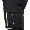 Pantaloni de lucru, bumbac, poliester, intariri genunchi, model Mix&Match, negru, marimea M/50