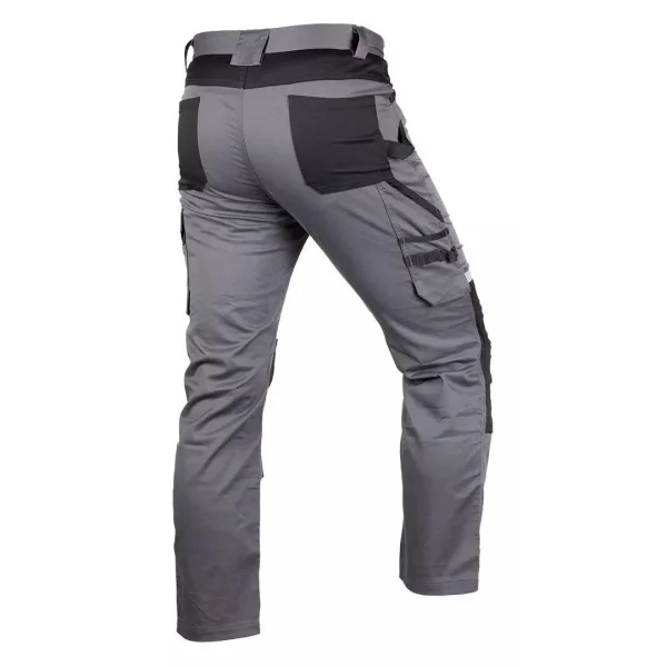 Pantaloni de lucru, bumbac, poliester, intariri genunchi, model Mix&Match, gri, marimea XXL/56, NEO