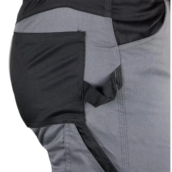 Pantaloni de lucru, bumbac, poliester, intariri genunchi, model Mix&Match, gri, marimea XXL/56, NEO