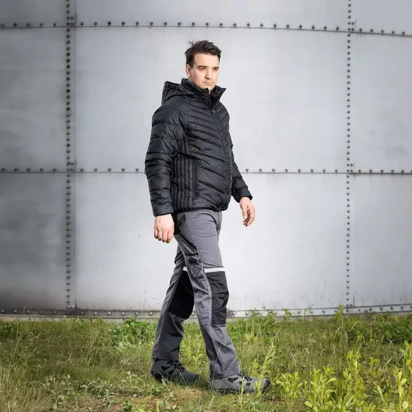 Pantaloni de lucru, bumbac, poliester, intariri genunchi, model Mix&Match, gri, marimea XXL/56, NEO