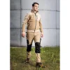Pantaloni de lucru, poliester si bumbac, cu intariri pentru genunchi, model Mix&Match, bej, marimea XXL/56, NEO