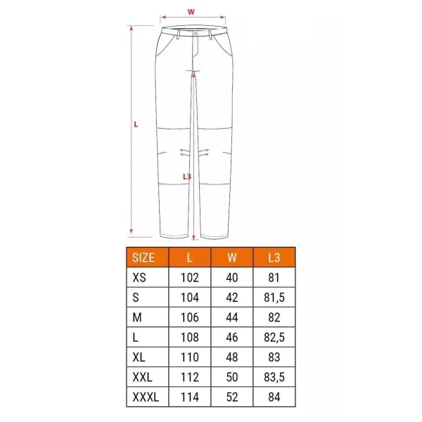 Pantaloni de lucru slim fit, cu curea, model HD, marimea L/52, NEO