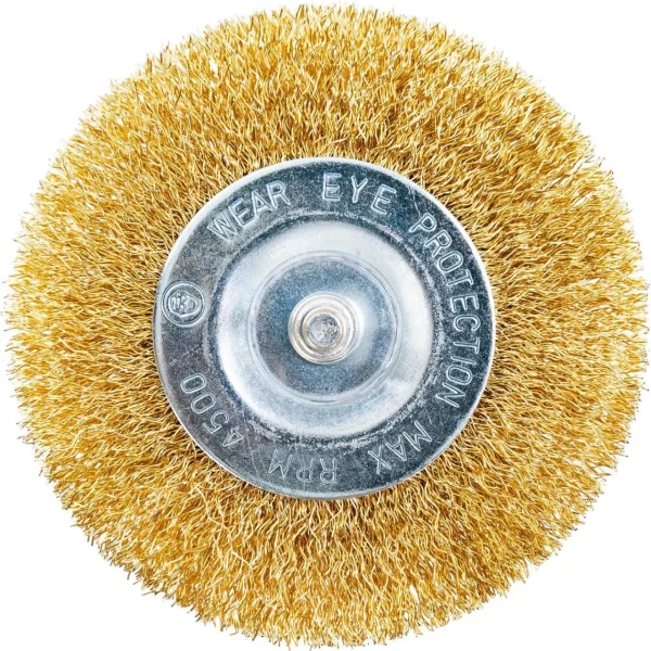 Perie sarma alama, circulara, cu tija, 100 mm, Richmann