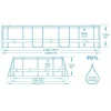 Piscina structura metalica, ovala, cu pompa nisip, scara, dozator, prelata acoperire, gri, 488x305x107 cm, Bestway Power Steel