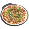 Placa gratar, fonta, rotunda, cu maner, 30 cm, Perfect Home