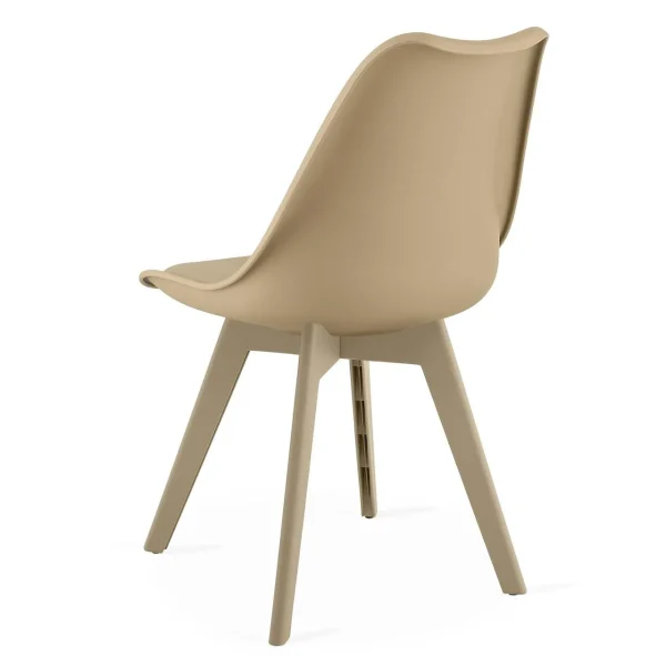 Scaun bucatarie/living, Artool, Mark, PP bej, picioare bej, 49x43x82 cm