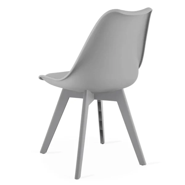 Scaun bucatarie/living, Artool, Mark, PP gri, picioare gri, 49x43x82 cm