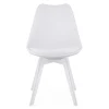 Scaun bucatarie/living, Artool, Mark, PP alb, picioare albe, 49x43x82 cm