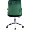 Scaun rotativ, catifea, verde, max 120 kg, 51x61x92/102 cm