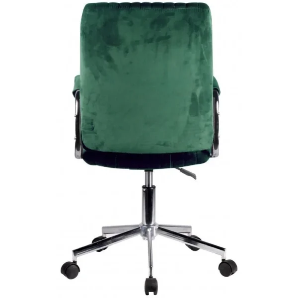 Scaun rotativ, catifea, verde, max 120 kg, 51x61x92/102 cm