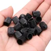 Set 100 buc. capace valva/ventil, material plastic, culoare Neagra, pentru Autoturisme, Camioane, Biciclete, Moto, ATV, Quad
