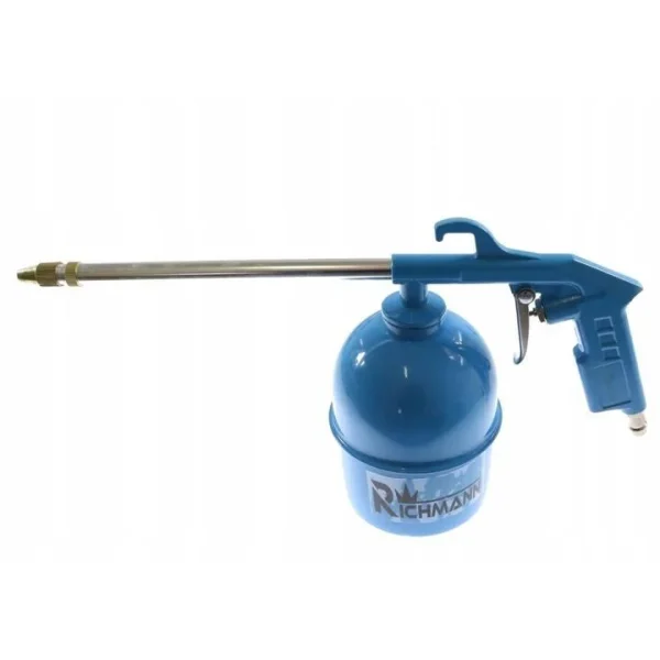 Pistol de vopsit cu accesorii, suflat aer, set 5 piese, 3.4 bar, 600 ml, 1.5 mm, Richmann