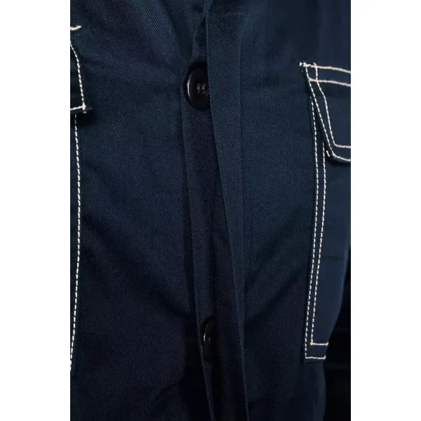 Pantaloni de lucru cu pieptar, salopeta, jacheta, bleumarin, model Twill, marimea S, NEO