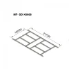 Structura metalica pentru baza casuta/magazie/sopron de gradina 2172912, 102x217 cm, Strend Pro