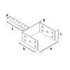 Suport grinda metalic, zincat, 140 mm, Strend Pro
