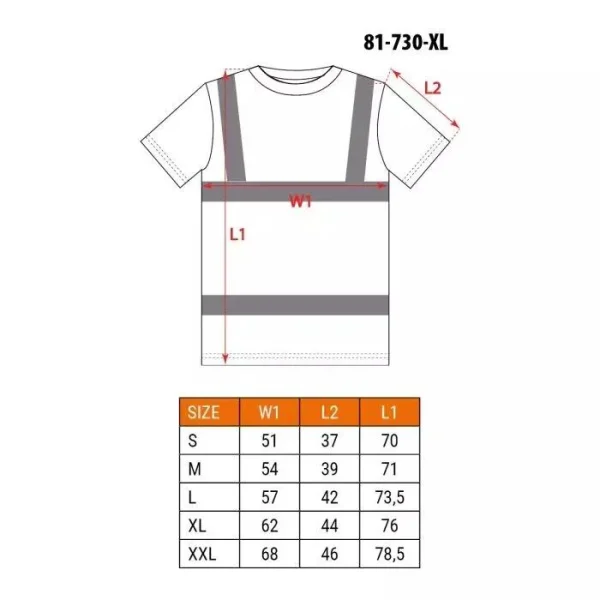 Tricou de lucru, reflectorizant, galben, model Visibility, marimea XL/56