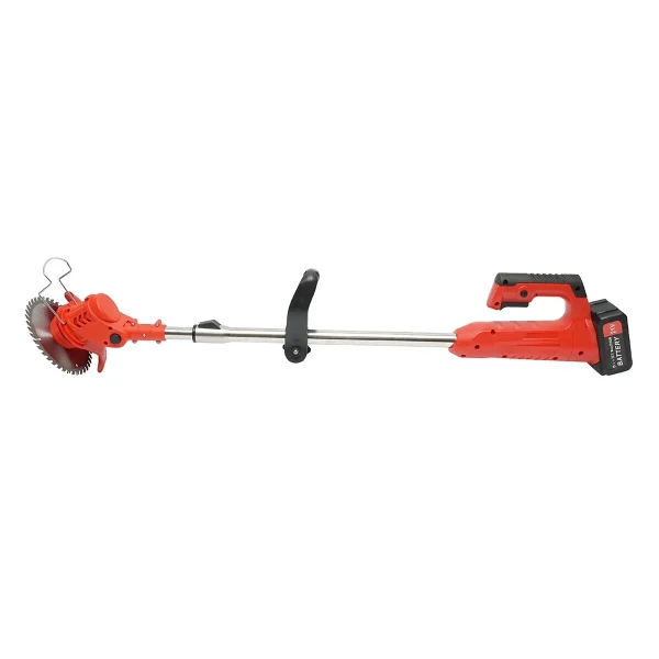 Motocoasa, trimmer, pentru tuns iarba, electric, cu acumulator 21V Litiu, 3000 mAh, incarcator si accesorii