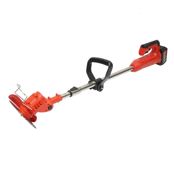 Motocoasa, trimmer, pentru tuns iarba, electric, cu acumulator 21V Litiu, 3000 mAh, incarcator si accesorii