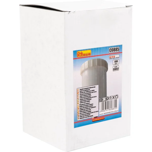 Vas plastic rezerva pentru pistol vopsit C0857, 0.6 L, Richmann 