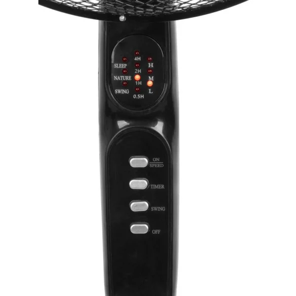 Ventilator cu picior pentru podea, 45 W, 3 viteze, telecomanda, inaltime reglabila, 100-125 cm, diametru 40 cm, Strend Pro