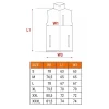 Vesta de lucru cu 2 fete, reflectorizanta, galben, model Visibility, marimea M/50, NEO