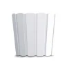 Ghiveci decorativ de flori, rotund, alb, 12 L, 28.5x25.6 cm, Boardee Basic