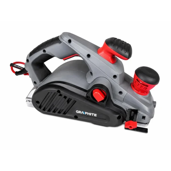 Rindea electrica, profesionala, pentru tamplarie, rindeluit grinzi, scanduri si lemn masiv, 1300 W, 110 mm / 3.5 mm, 16000 rpm, Graphite