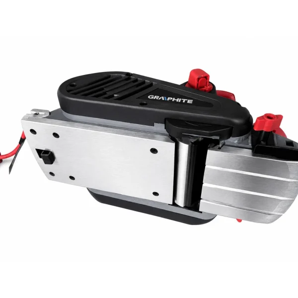 Rindea electrica, profesionala, pentru tamplarie, rindeluit grinzi, scanduri si lemn masiv, 1300 W, 110 mm / 3.5 mm, 16000 rpm, Graphite