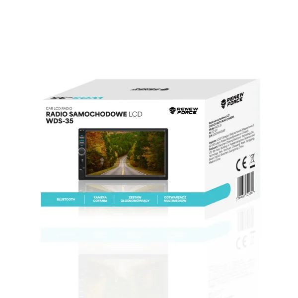 Player Video Auto dimensiune 2DIN, + Camera Marsarier INCLUSA, TouchScreen de 7 inch, 4 x 50W, model WDS-30 cu Bluetooth, Handsfree, Radio, MP3, WMA, MP4, AUX,