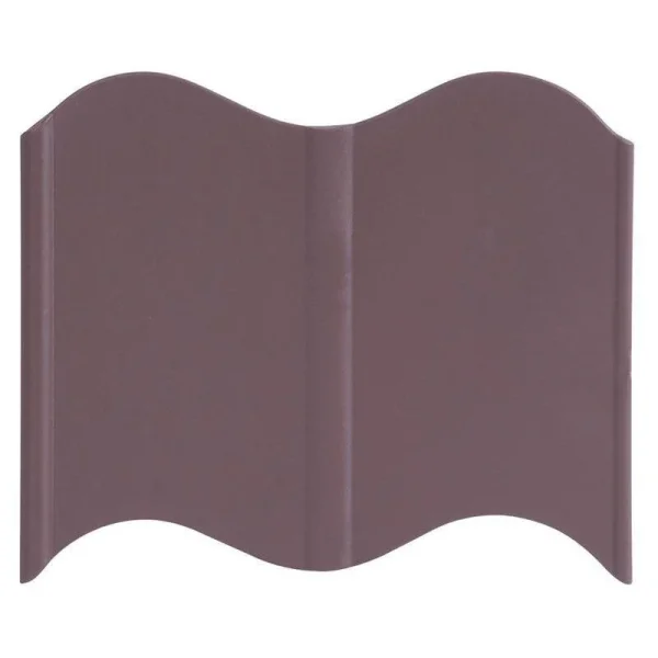 Bordura gazon din plastic, maro, set 32 buc, 5.1 m x 120 mm, Strend Pro