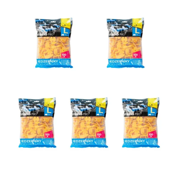 Set 500 distantiere/cleme/clipsuri pentru nivelare si aliniere a placilor ceramice, 1.5 mm, Strend Pro