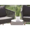 Ghiveci decorativ de flori, rotund, alb, 12 L, 28.5x25.6 cm, Boardee Basic
