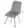 Scaun bucatarie/living, Artool, Cieza, catifea verde, picioare metal auriu, 49x60x87 cm