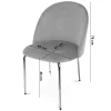 Scaun bucatarie/living, Artool, Inca, catifea galben curry, picioare metal auriu, 49x55x78 cm